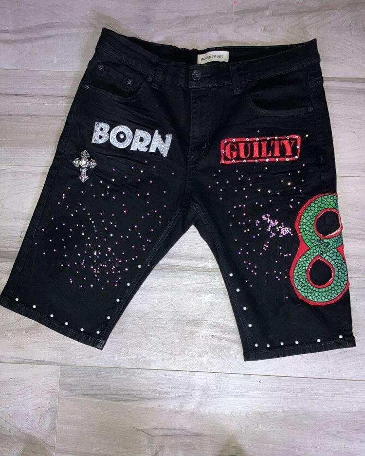 Born Guilty Jean shorts